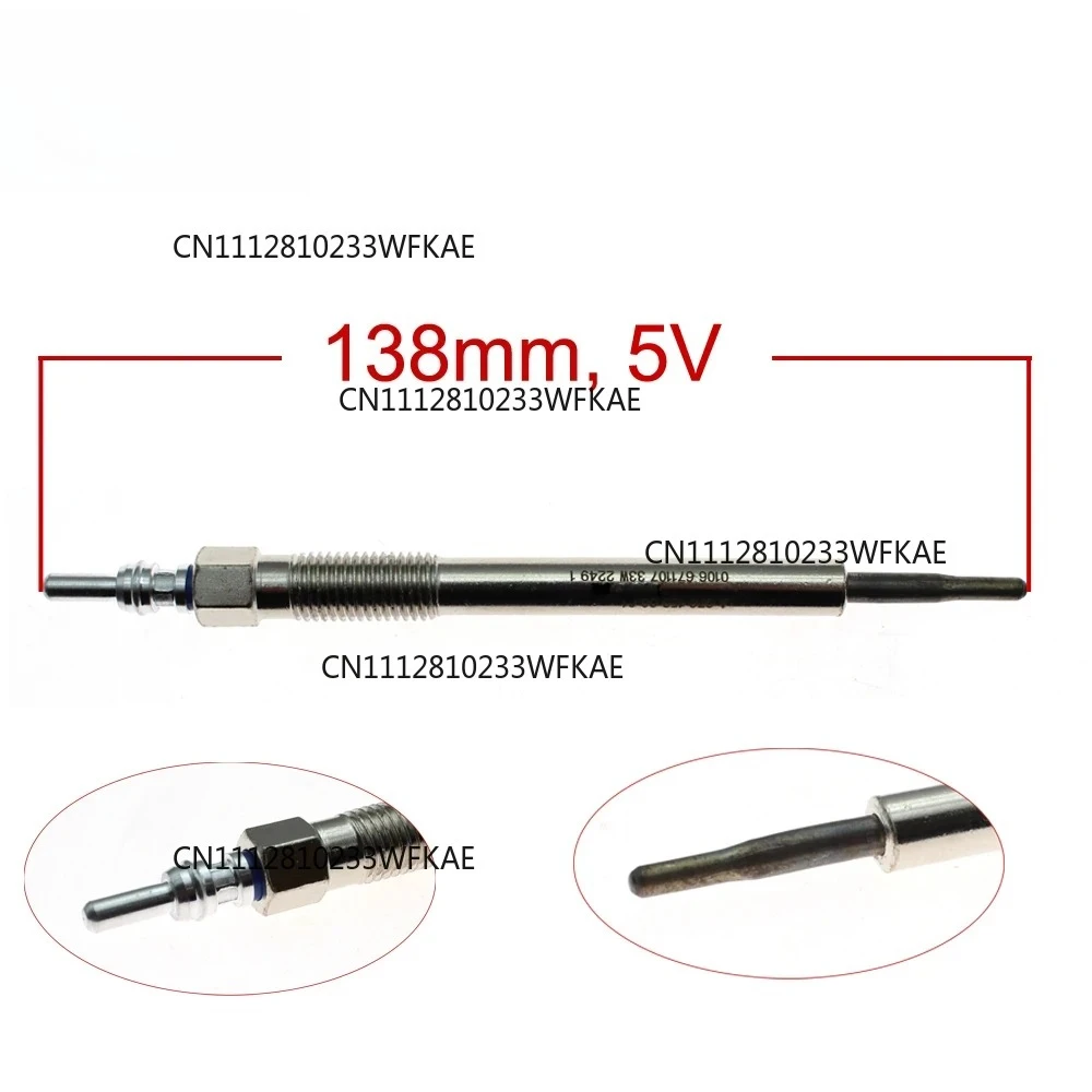 6731590001 NEW Glow Plugs 4 unit For Ssangyong Tivoli D16F 2015 2016 2017 2018 2019 2020 XLV SUV 2016+ 1.6 OEM# A6731590001