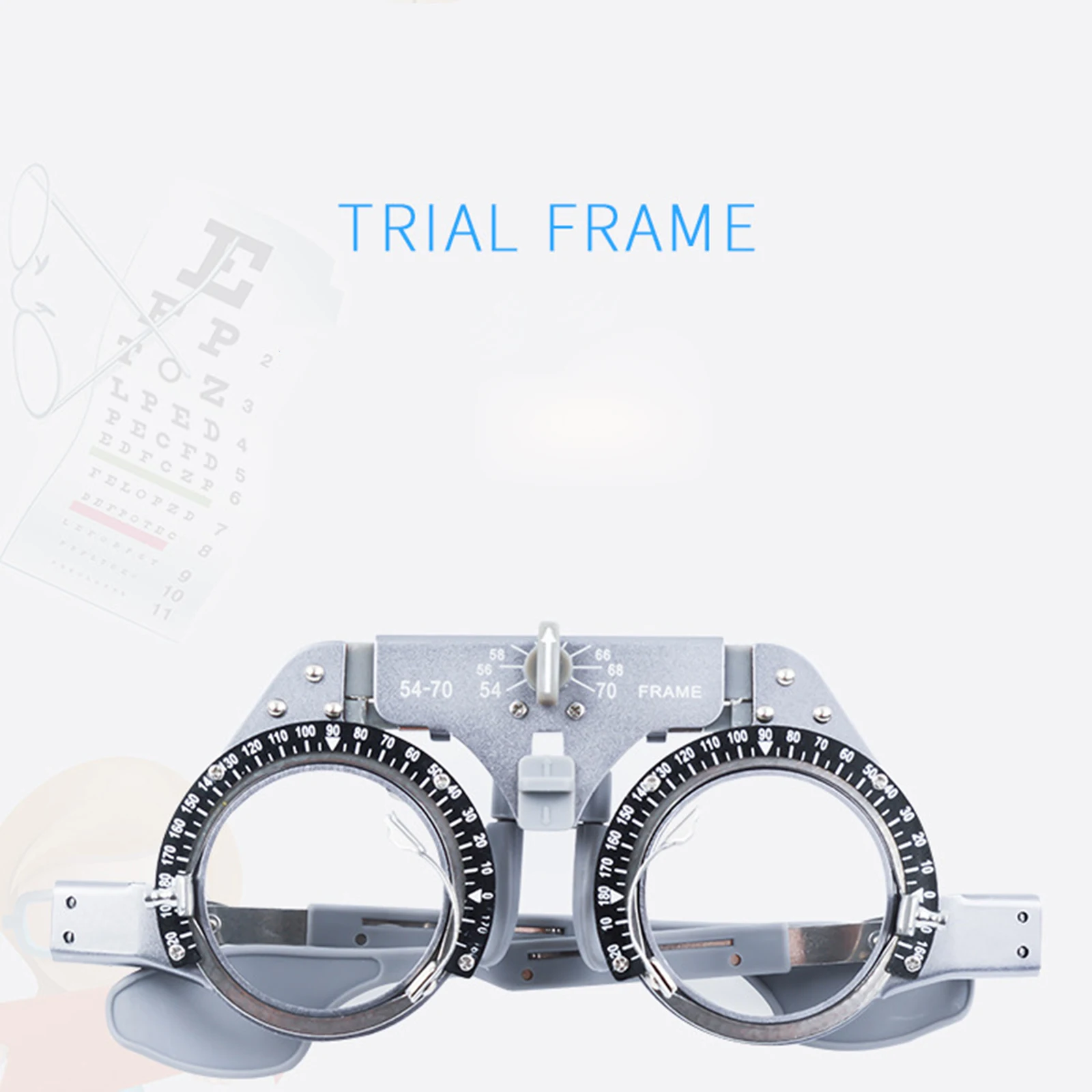 Adjustable Optometry Optician Trial Lens Pure for Titanium Insert frame Glasses Eye Optometry Test PD Adjustable 54-70mm