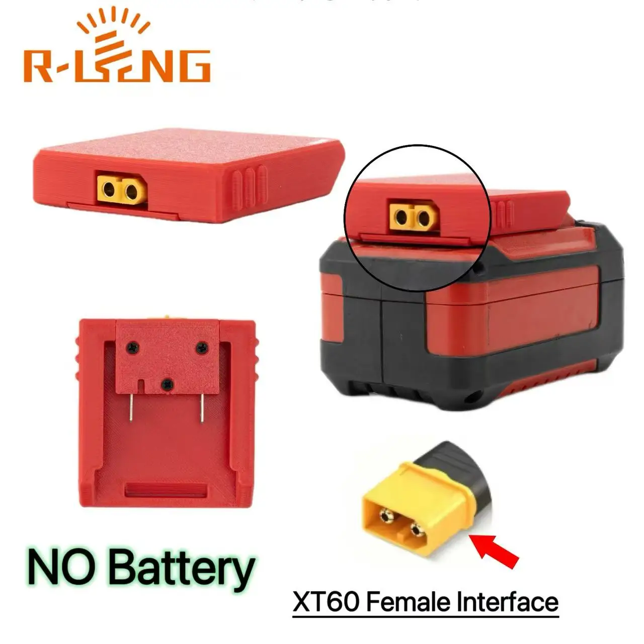 Plug-and-Play-Batterie-DIY-Adapter XT60-Buchsenanschluss für OZITO 18V Li-Ionen-Akku Zubehör Elektrowerkzeuge Outdoor-Stromversorgung