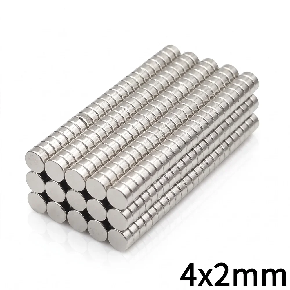 50Pcs 4x2mm Small Magnet Super Powerful Strong Permanent Magnetic Imanes Disc for Fridge DIY Home Decoration Office