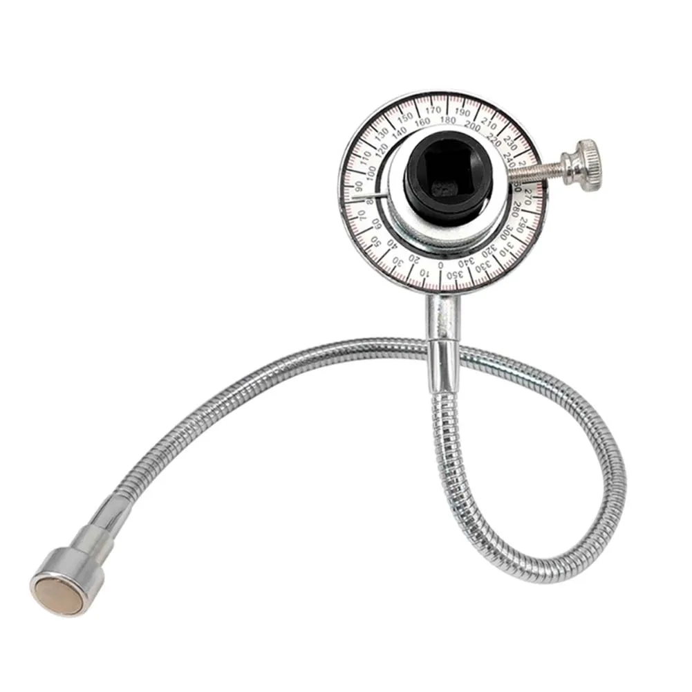 For Workshop Use Silver Torque Angle Gauge Magnetic Torque Angle Gauge Torque Gauge 2-in-1 Design Magnetic Mount