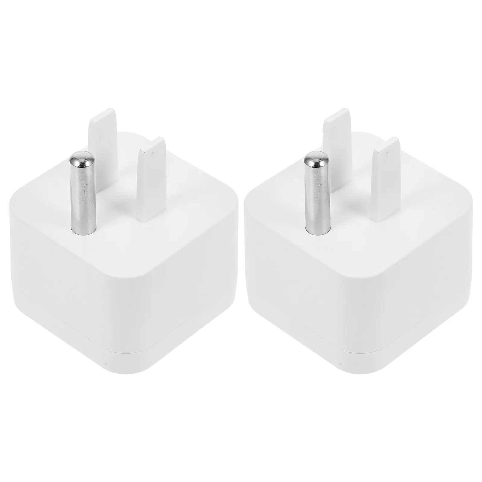 2Pcs Grounding Plug Adapter Convert Non- to Outlet Universal Earth Wire Socket Converter for Home Office Safety