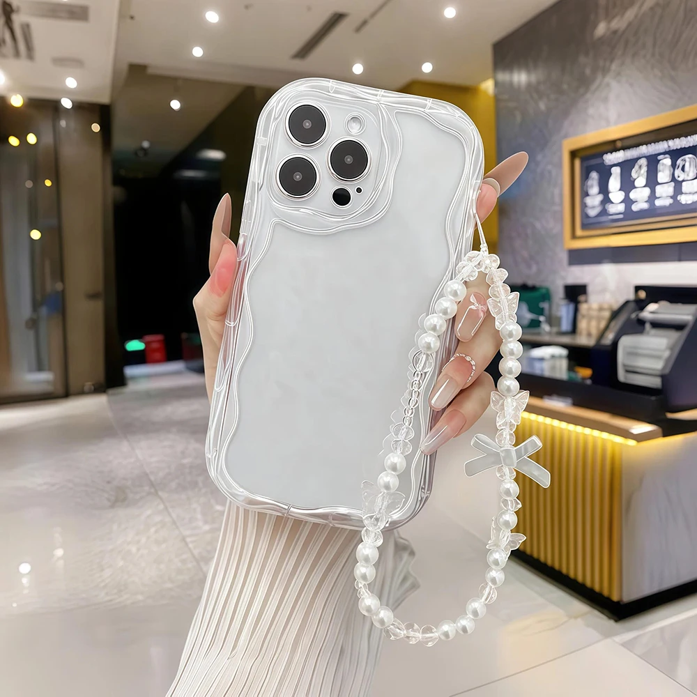 Luxuriöse Transparente Handyhülle für iPhone 17 15 13 11 12 14 16 17 Pro Max Plus 17 Hüllen mit Liebes-Lanyard und Linsenschutz aus Silikon – Detail 9