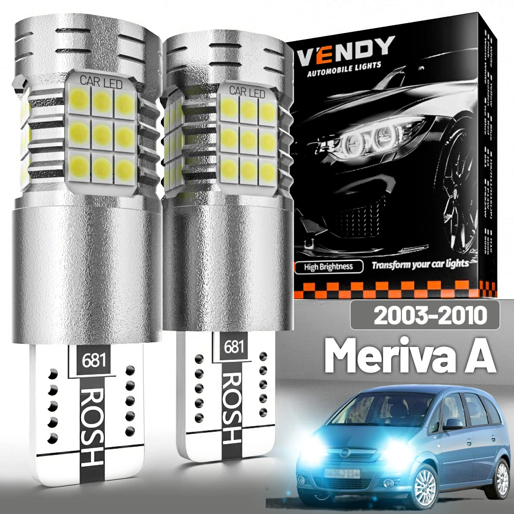 

2 шт. светодиодный парковочный фонарь для Opel Meriva A 2003-2010, габаритная лампа 2004 2005 2006 2007 2008 2009, аксессуары Canbus