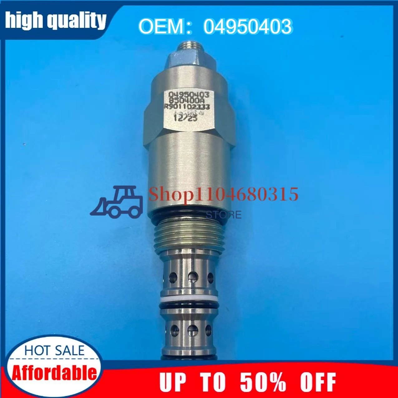 Original Parts Relief Valve for Excavator spare parts 04950403 850400A R901102333