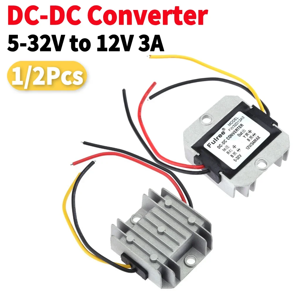 Stabilisateur de tension automatique DC-DC 5-32V à 12V 3A, convertisseur de puissance, régulateur, Boost automatique, déspressurisation, protection de sécurité