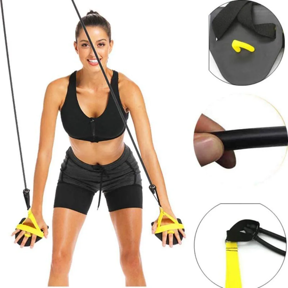 Fitness Resistance Bands Swimming Arm Strength Trainer Band Hand Webbed Paddle Swimming Arm Training Pull Rope For Gym Workout