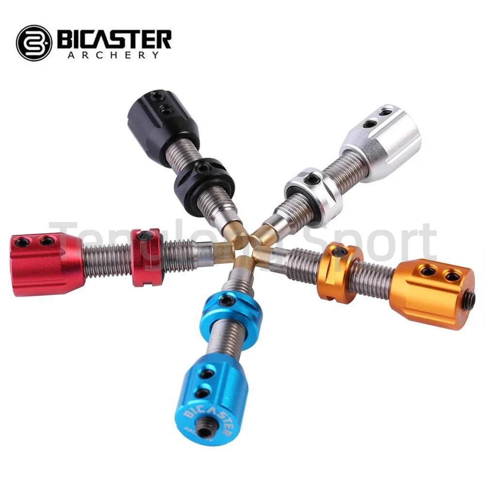 Bicaster Archery Screw-In Pressure Button Adjustable Cushion Plunger Copper thread for Recurve Bows tools Accessories