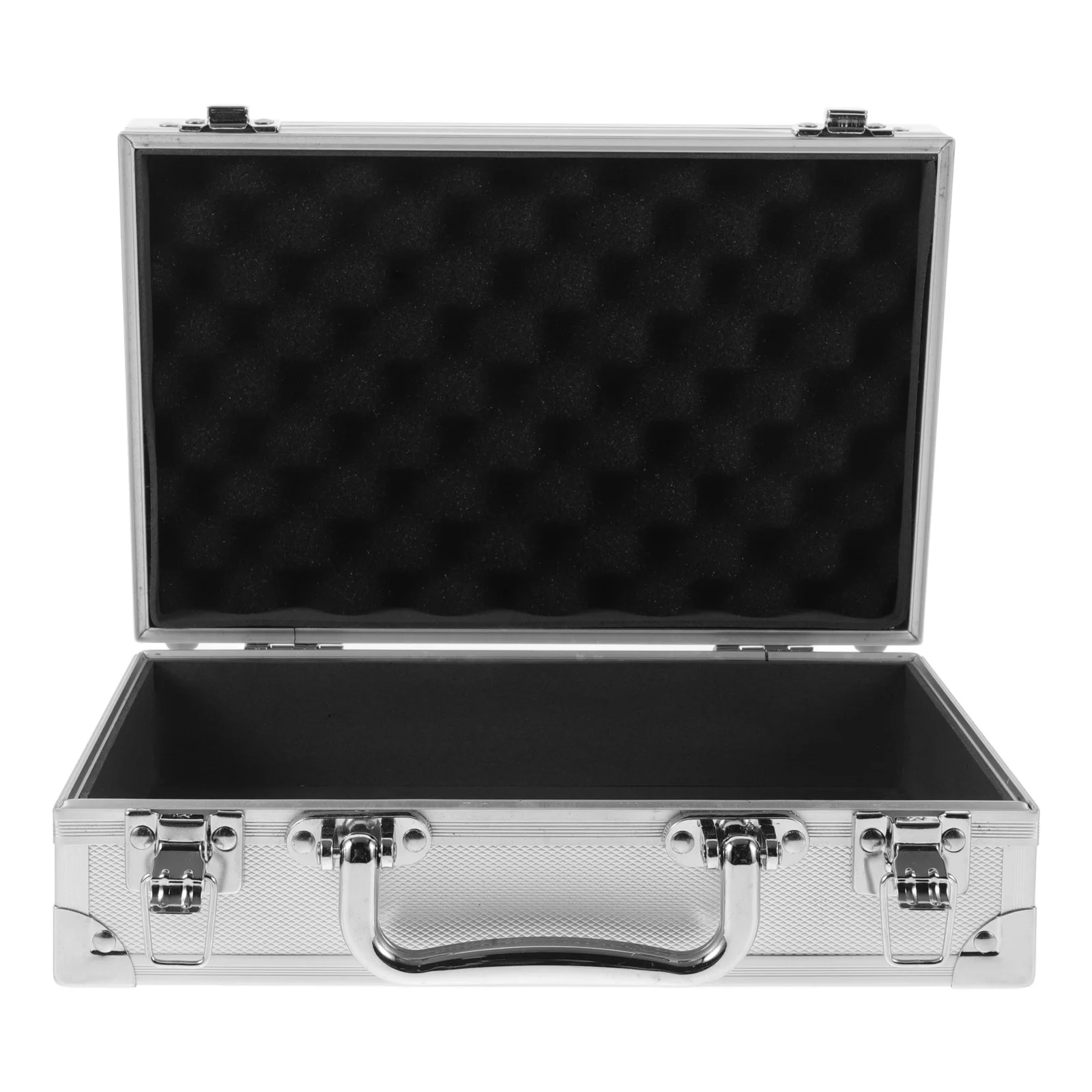 صندوق أدوات من سبائك الألومنيوم متعدد الوظائف، صندوق تخزين صغير الحجم، أدوات محمولة، منظم صندوق أدوات محمول