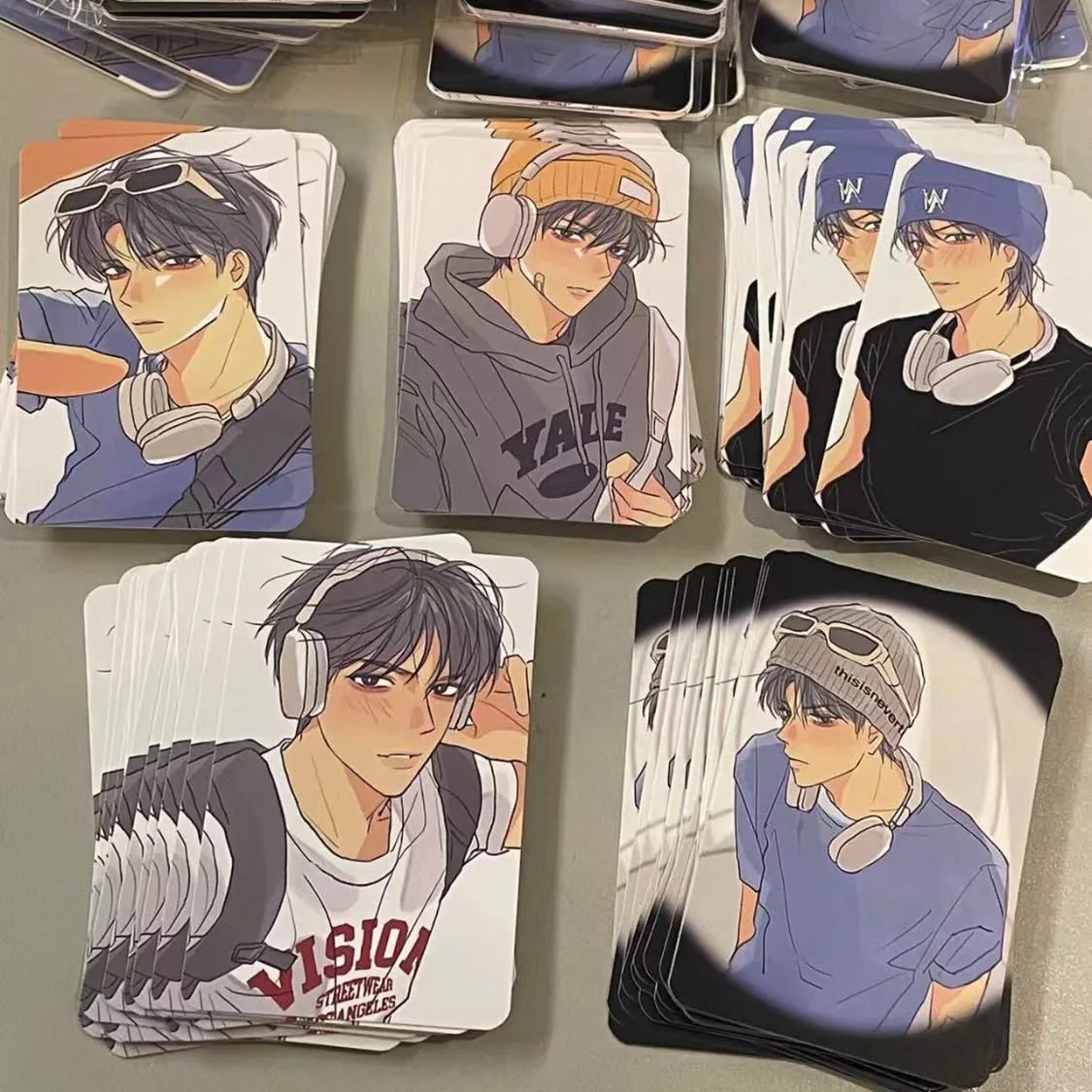 6 Pcs/Set Korean BL Manhwa Garbage Time Comic Characters WAEM Small Card 3 inches HD Photocard Cosplay Gift