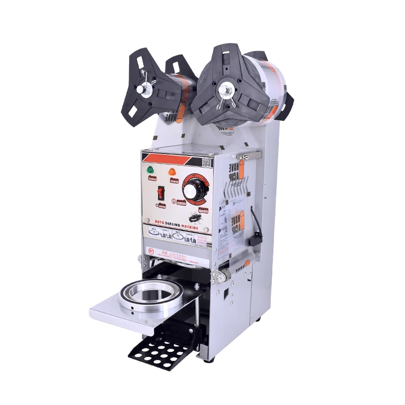 

Cup Sealing Machine Cup Sealer Semi-automatic Plastic Film Small Plastic Commercial Boba 90/95MM 1 Set Ps Automatic Plastic Cup