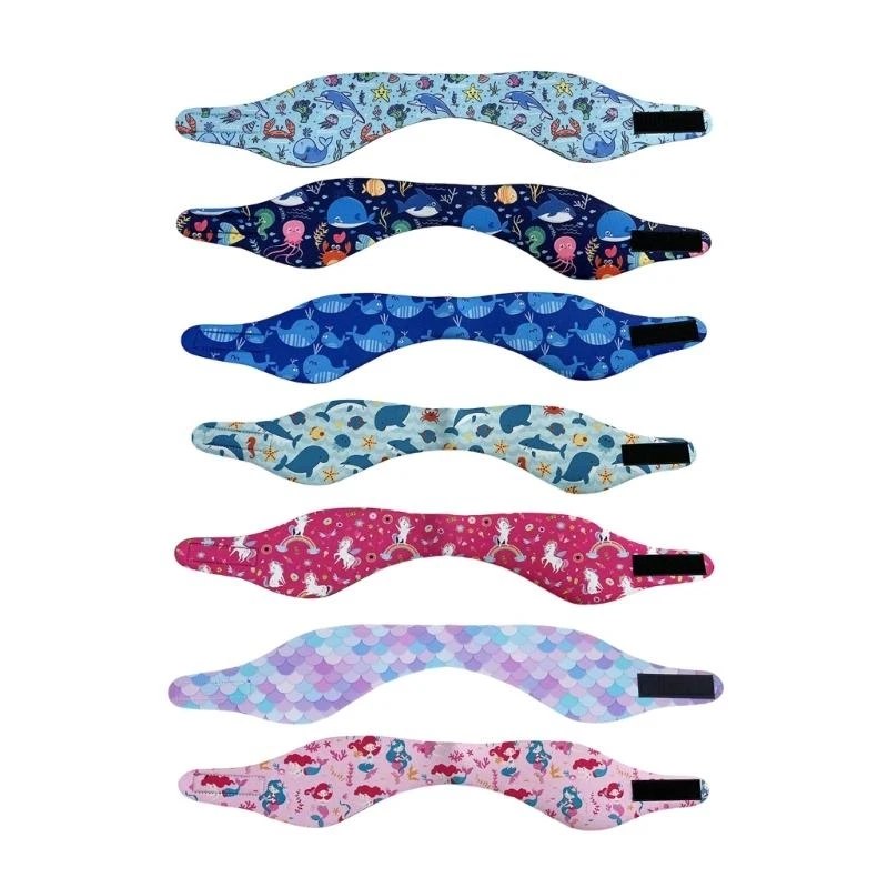 X5XA Water Resistant Ear Protective Band Swim Headband for Kids and Adults Swimming