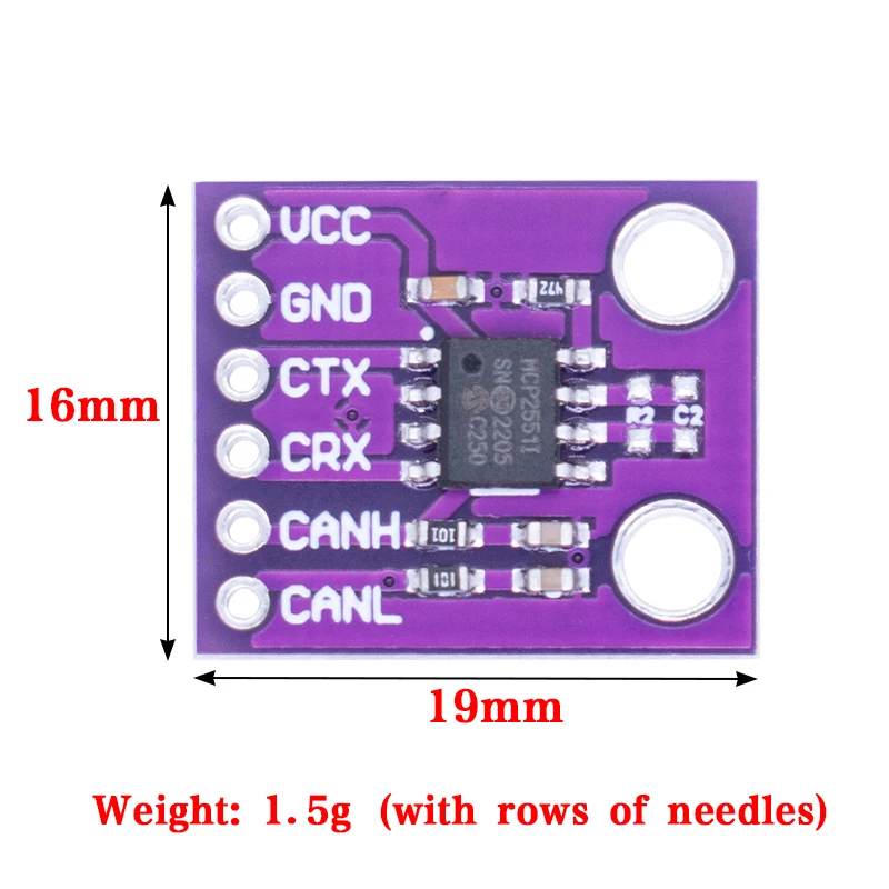 WAVGAT MCP2551 de alta velocidade CAN Protocol Controller, Bus Interface Module, Arduino image 2
