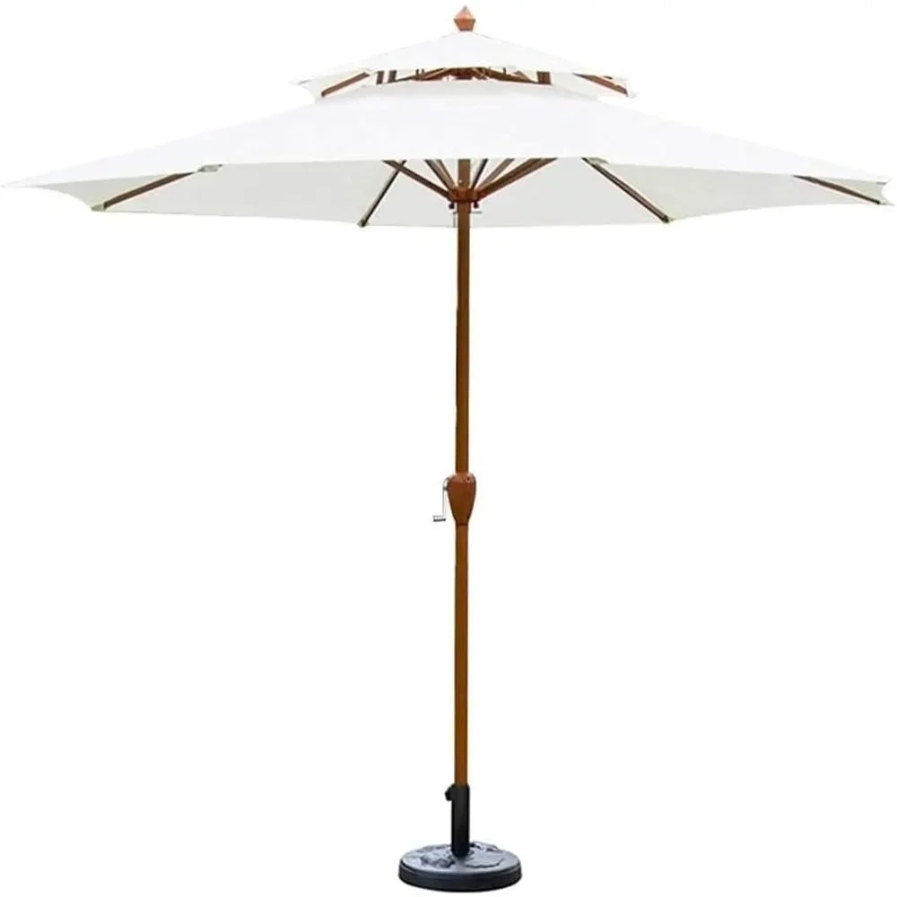 Sun Parasol Umbrella Garden Parasols 9ft Patio Garden Umbrella - Outdoor Sun Shade Cafe Store Wedding Party Beach