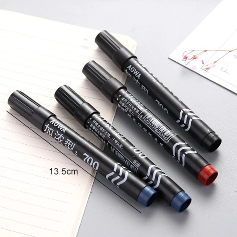 3/6PCS Twin Tip Markers Pens Manga Waterproof Double Sided Colored Oily Ink Sketch Painting Art School Supplies Stationery