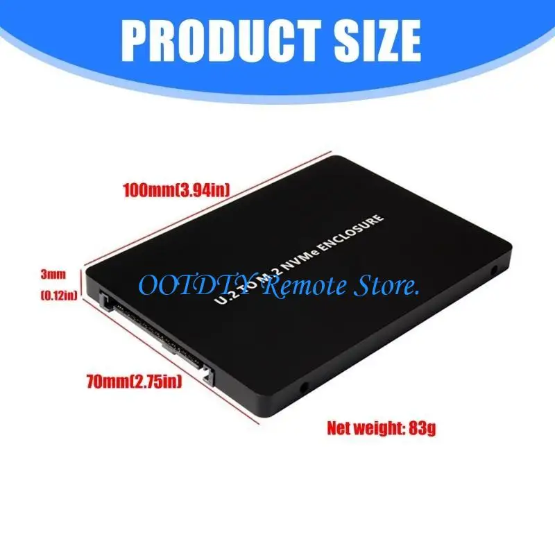 

Алюминиевый корпус конвертера M.2 NVMe в U.2 SFF-8639 Твердотельные диски M.2 NVME в формате 2280, 2260, 2242 и 2230