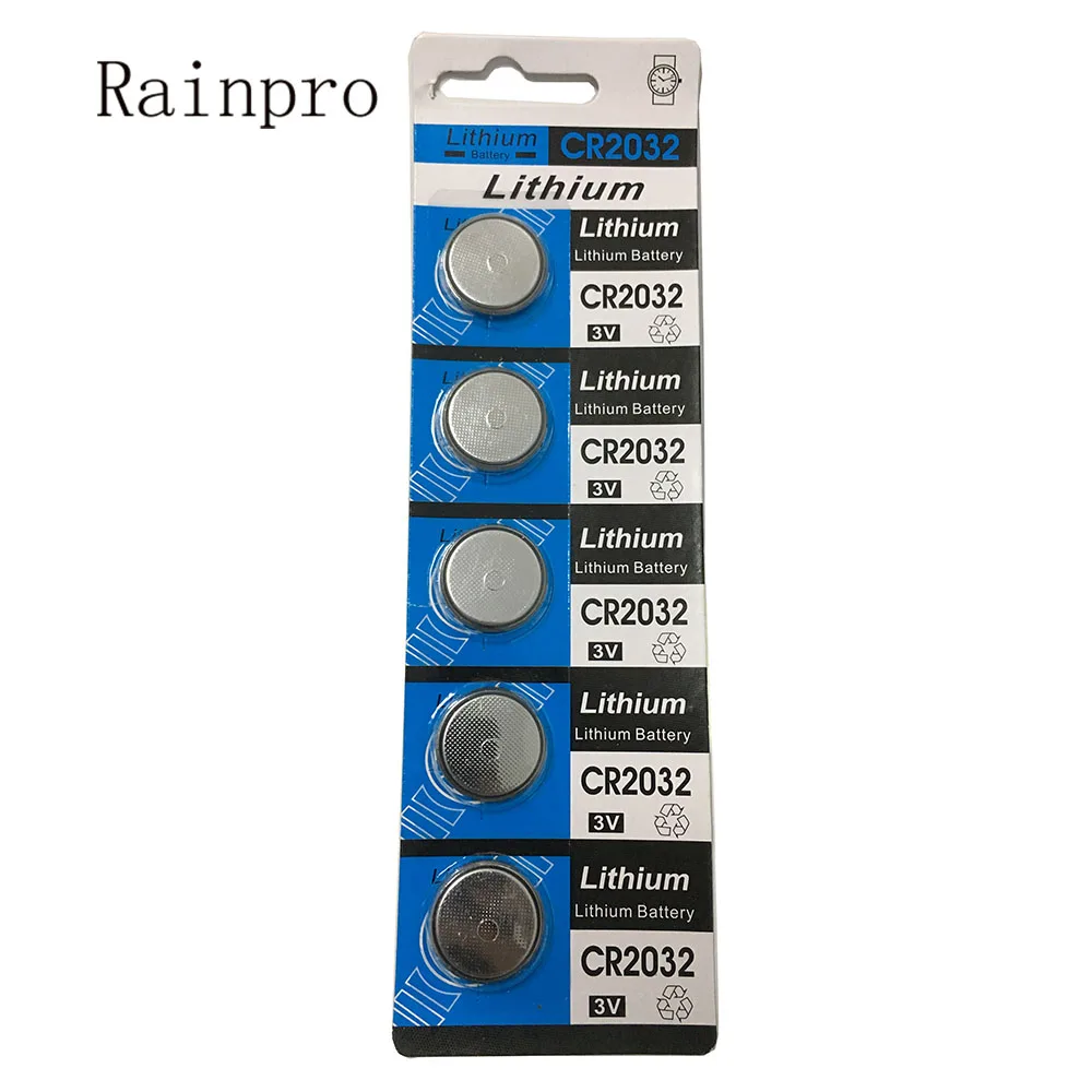 5PCS/LOT 3V CR2032 2032  Coin Cell Button Wholesale High Capacity Lithium Battery For Toys Remote/Watch