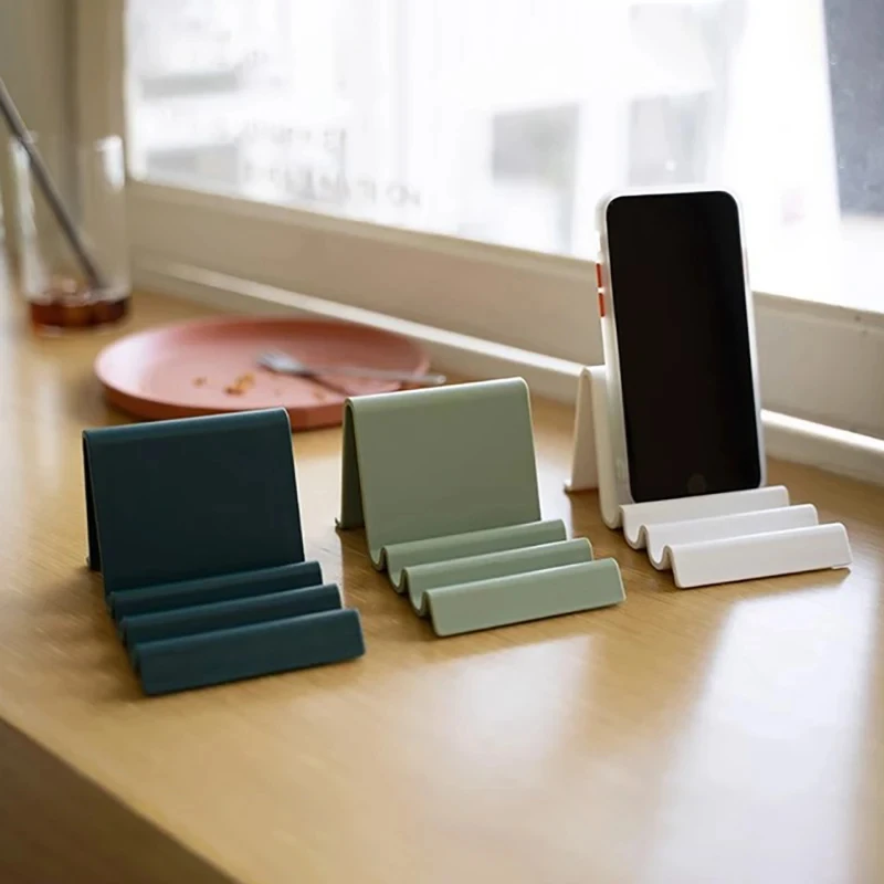 

1 шт., волнистый держатель для телефона, настольный держатель, можно использовать для планшетов, электронных книг, регулируемый угол для просмотра ТВ, дромян и обучения