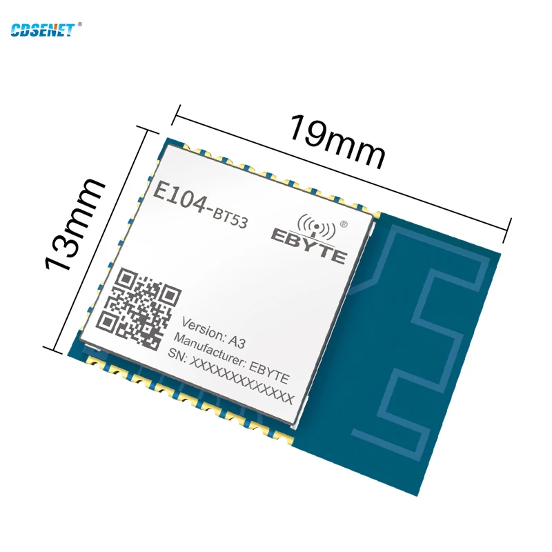 EFR32BG22 2.4GHz Wireless BT5.2 Blue-tooth Module CDSENET E104-BT53A3 120m 6dBm SMD PCB RF Transceiver Integrated Circuit IoT