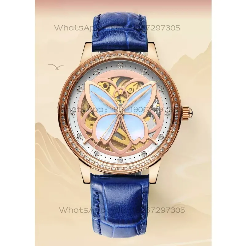 326565 Women's fashion hollow light luxury retro automatic mechanical watch for girlfriend and wife gift 953