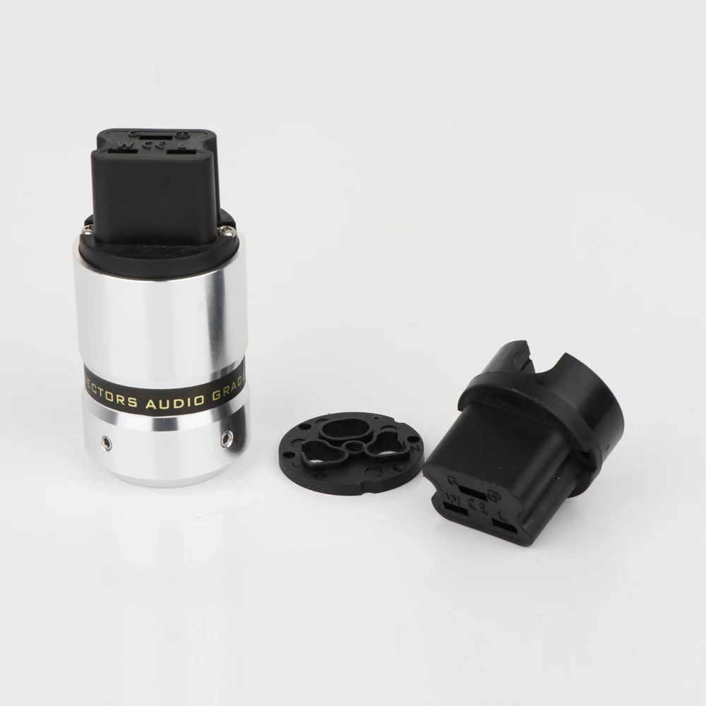 Connecteurs de performance d'alimentation plaqués rhodium, extrémité de bouteilles, prise femelle, cuivre, 20A, IEC, nouveau, F090