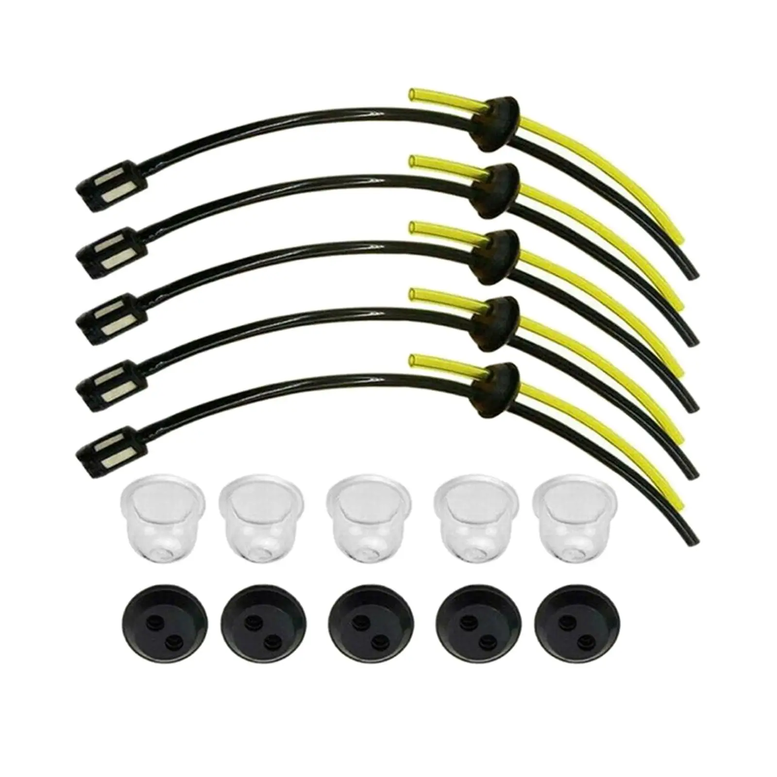 

5 Set Pipe and Kit with Primer Bulb for Strimmer Replacement