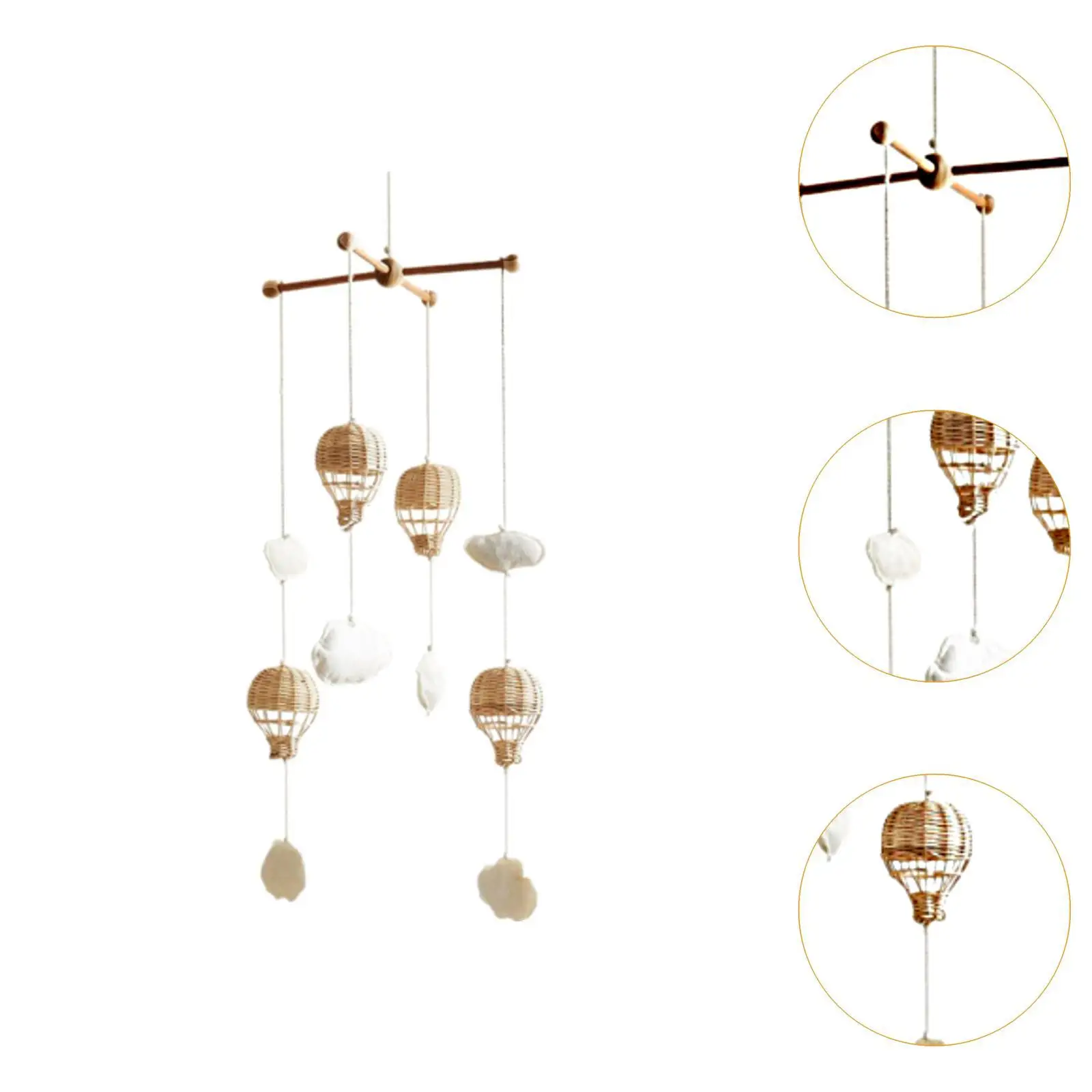 Babymobiel voor wieg Montessori decoratie voor zuigelingen 0-6 maanden meisjes jongens vroegschoolse educatie pasgeboren baby zintuiglijk