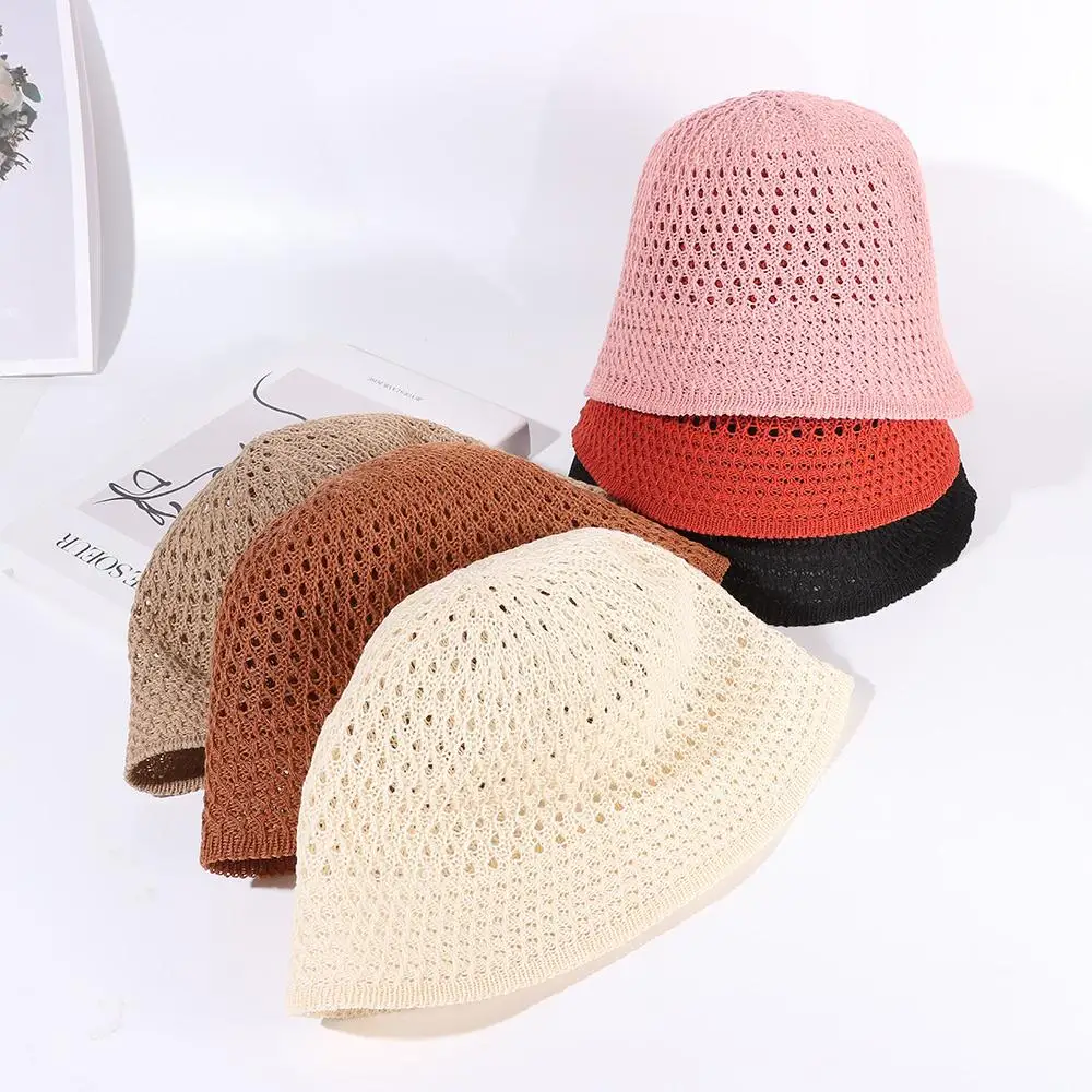 Breathable Ventilation Wide Brim Beach Cap Sun Hats Fisherman Hats Bucket Hat