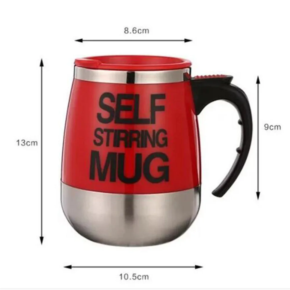 Sublimation 12oz Electric String Stainless Steel Black Coffee Tea Milk Mug, Battery Operated Coffee Mugs