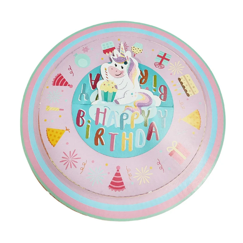 1set Kids Unicorn Party Pinata Toy Gift Rainbow Horse Girls Happy Birthday Party Decoration Supplies Filled Confetti Surprise