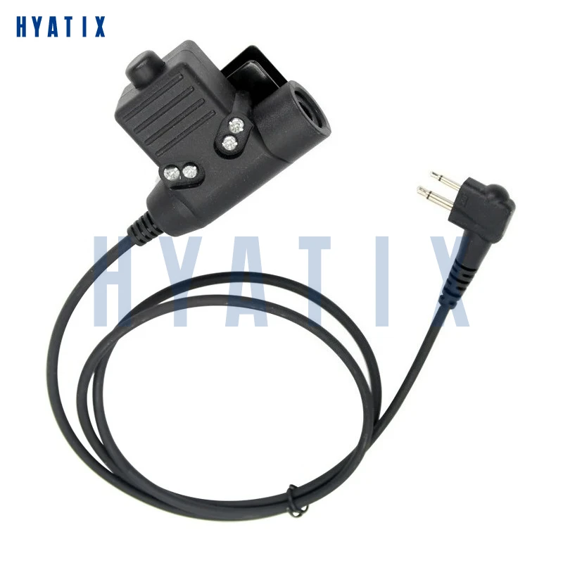 Tactical Headset Adapter U94 PTT for Motorola GP3688 GP3188 A8 A8i A6 A10D P3688 CP1300 CP1200 EP450 Hytera TC500S TC700 PD500