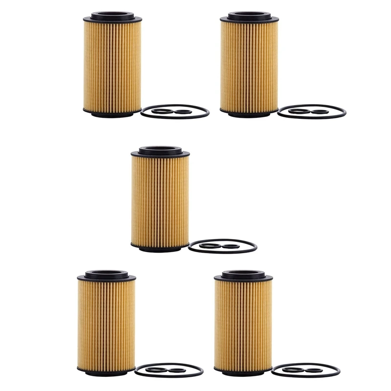 5X Engine Car Oil Filter For W204 C-Class W212 E-Class For Mercedes-Benz OM651 A6511800109