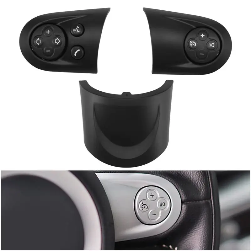 For MINI Cooper R55 R56 R57 R58 R59 R60 R61 Steering Wheel Switch Button Trim Cap Car Multifunction-M53K