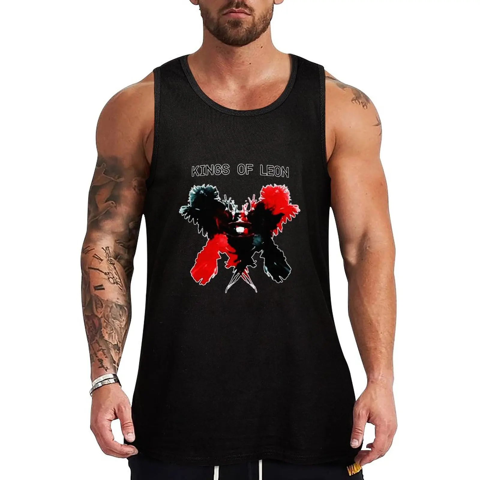 aheupote art Kings of Leon Tank Top Industrial Work Tank Top Durable Sleeveless Top