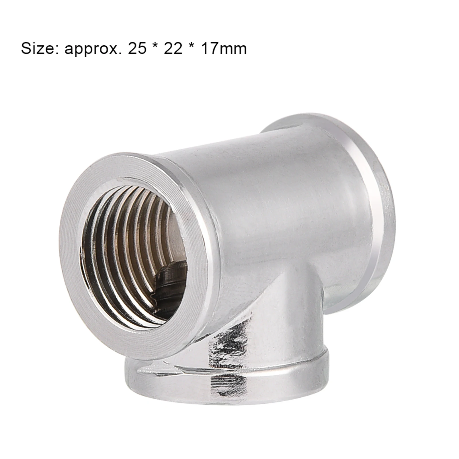 G1/4 Thread 3 Way T Shape Fitting Splitter Adapter for PC Water Cooling System