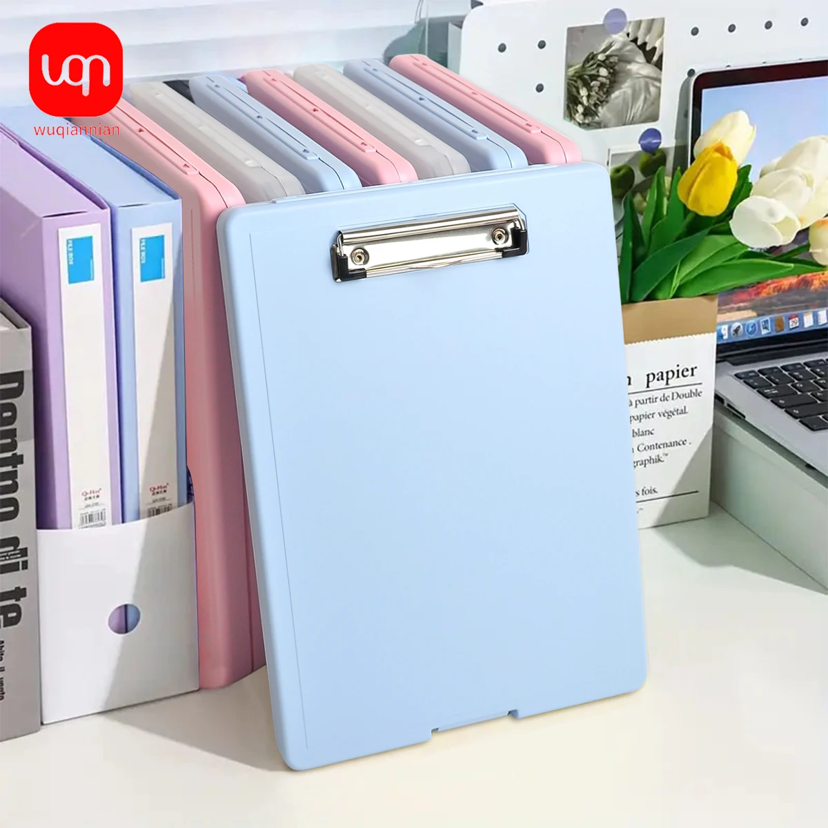 A4 Plastic File Folder Multifunctional Writing Board Large Capacity Document Storage Box Office Clipboard For Home Office Use