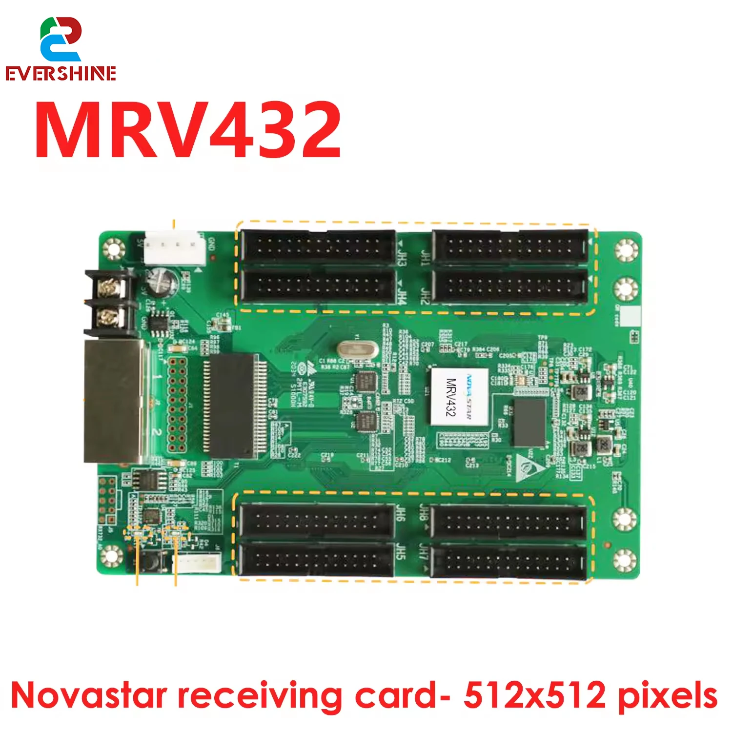 

Novastar receiving card MRV432 512x512 pixels led full color display receiving card for hub320 26pin led module P1.25 P0.93