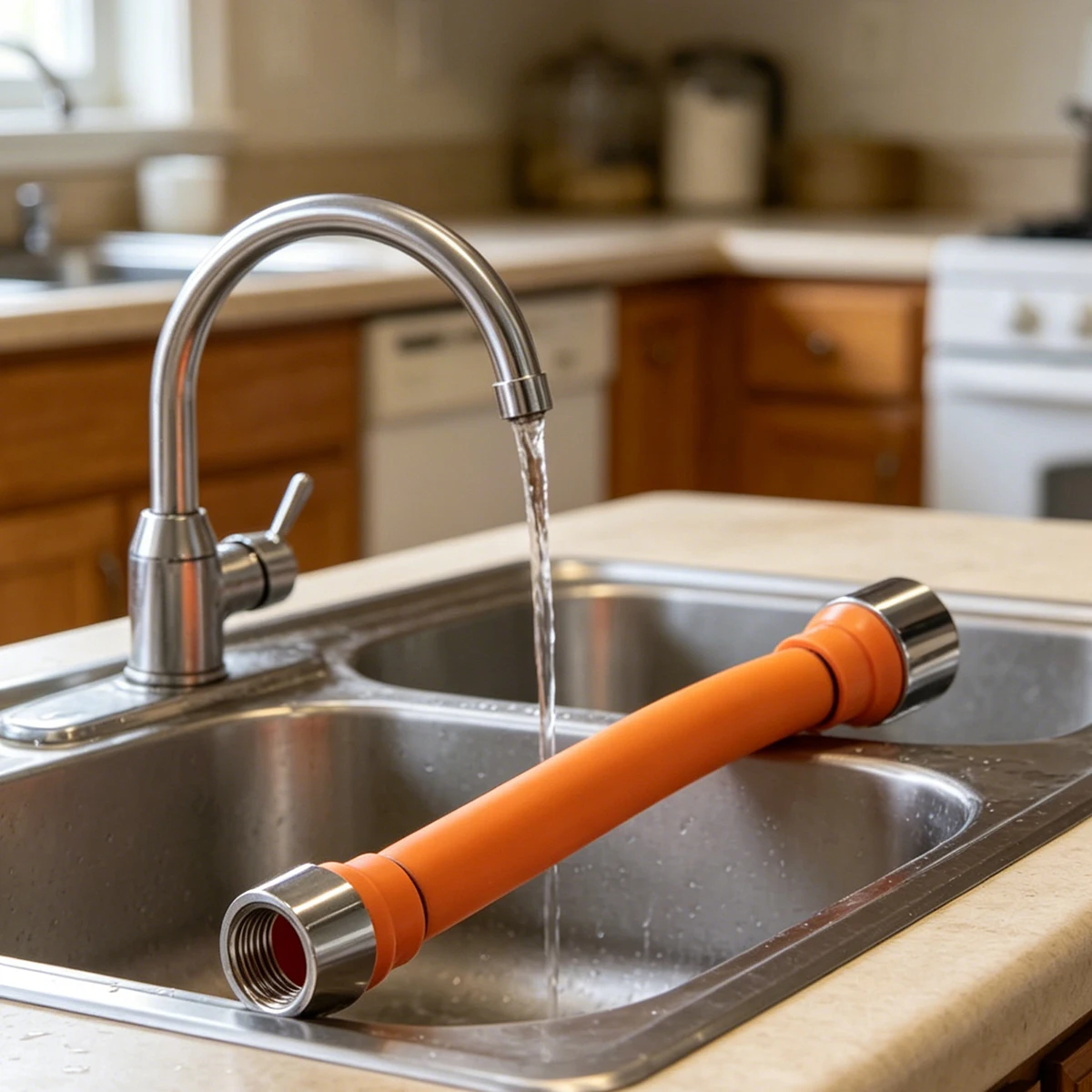 Water Tap Accessories Faucet Extender Pipe 360° Rotating Wash Basin Lengthening Tube Free Bending Rotatable Flexible Hose ﻿
