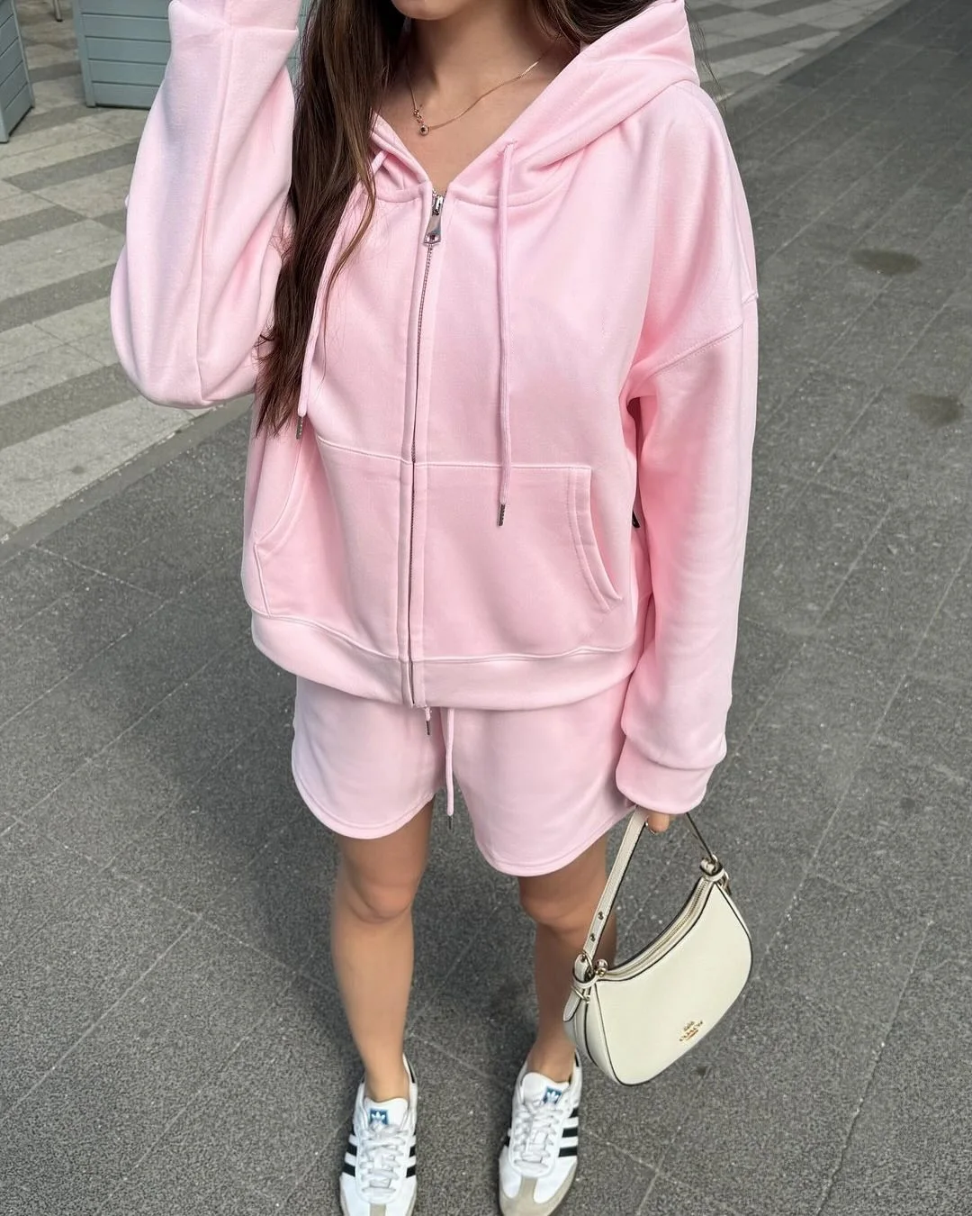 Womens Classic Hoodies and Short Suits Pants Tracksuits Sold Two 2 Piece Outfit Zip Up Sweatshirt Sporty Basic Casual Sweatsuits