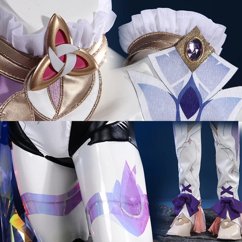 여아용 혼카이 임팩트 3 엘리시아 코스프레 코스튬, 애니메이션 풀 세트 파이팅 유니폼, 카니발 파티 복장, 게임 의상 선물