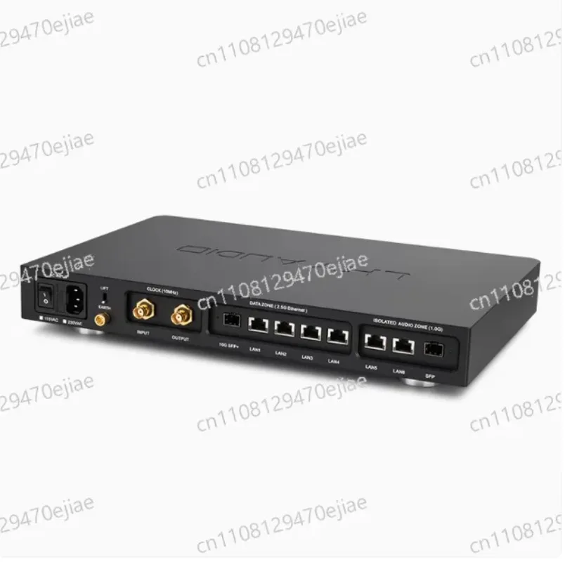 LHY AS8 Pro Flagship Audio HIFI Network Switch, 2.5G 10G Optical Isolation, Built-in OCXO Clock, Audiophile Ethernet Switch