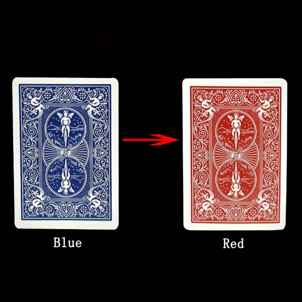 Blue Change Red Card Color Change Change Color Shin Lim Changing Color Card Close Up Fun Deck Magic Tricks Card