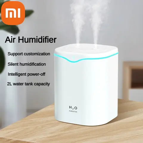 Xiaomi 2000ML 가습기 USB 가습기 식물 안개 아로마 디퓨저 더블 스프레이 포트 에센셜 오일 아로마 테라피 Humificador