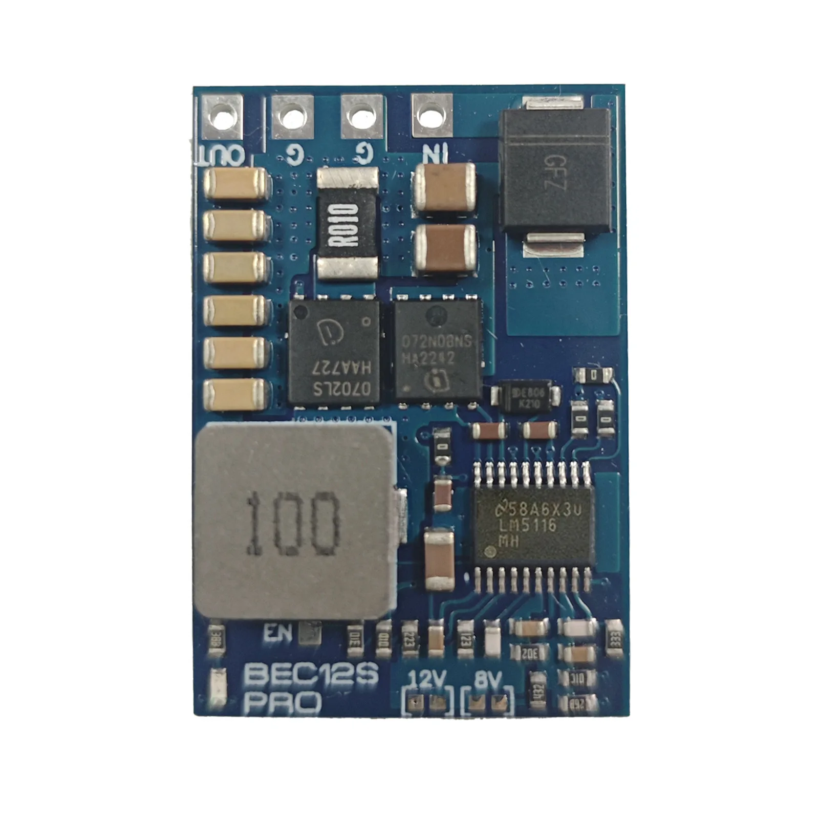 Model Aircraft Drone BEC Step-down Module 12S-PRO with TVS Protection Input Voltage Range 9V-55V