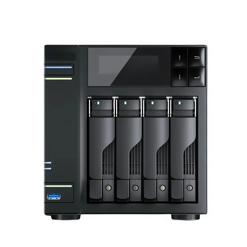Home Storage Server Quad Core 8GB DDR4 Dual Lan 2.5GbE 4 Bay Hard Disk M.2 NVME SATA HDD SSD