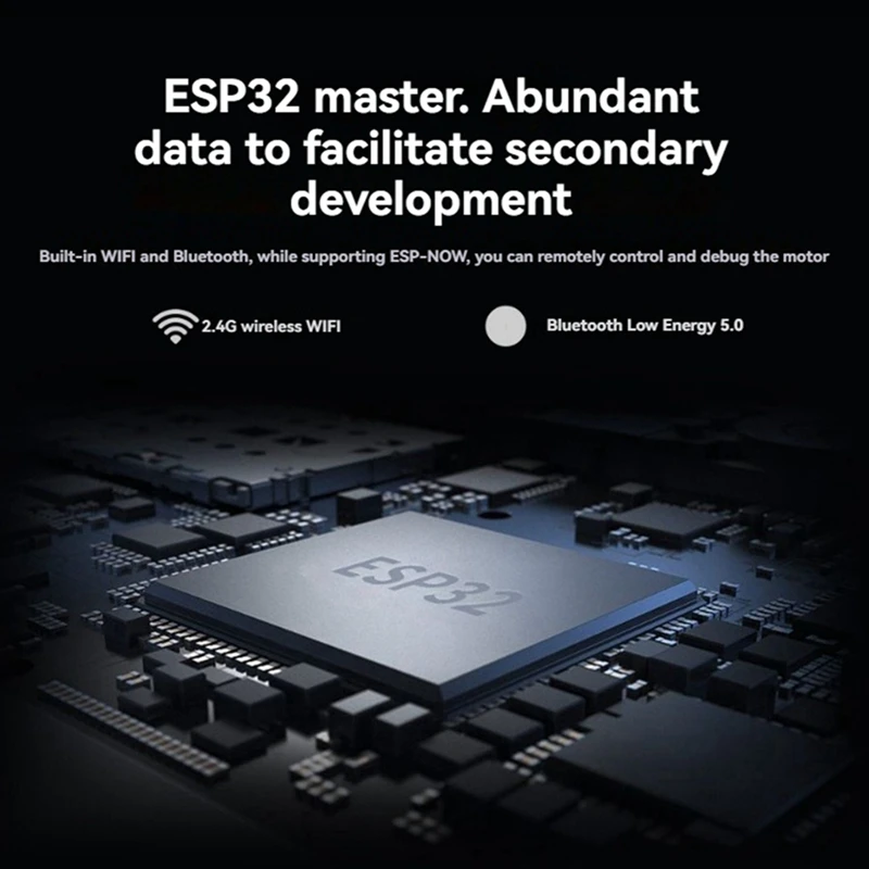 Direct Drive Servo Motor Driver Board ESP32 DDSM Motor Driver Board HAT for Raspberry Pi 2.4G WiFi Wireless Module for Direct Dr