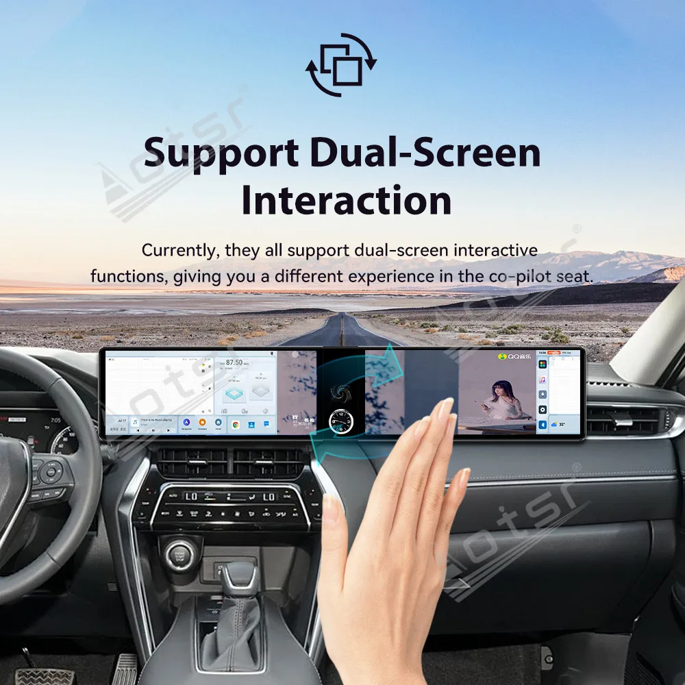 

Двойной экран для Toyota Harrier Venza 2022 ~ 2025 Android 13 Автомобильный радиоприемник Мультимедийный плеер GPS-навигация Стереоприемник Головное устройство