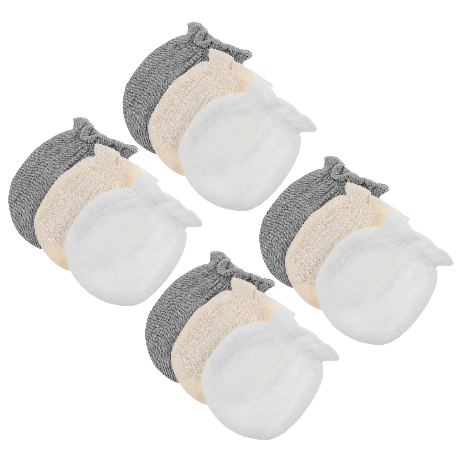 

6Pairs Newborn Mittens Baby Gloves Infant Soft Breathable Anti Scratch Hand Covers Teething Gloves for Boys Girls 3-12 Months