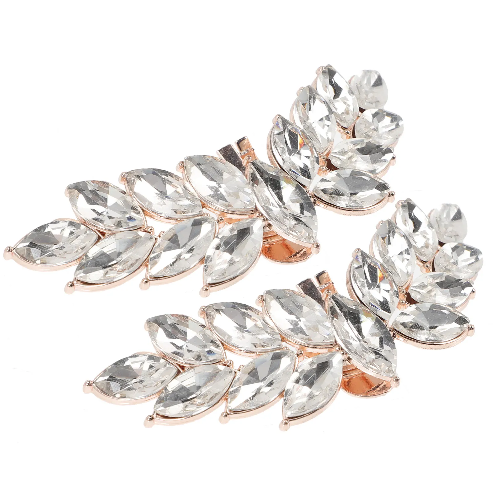 

Crystal Shoe Clips Elegant Wing Design Decorative Accessories Wedding Proms Women Girls Buckles Shoe Jewelry Charm