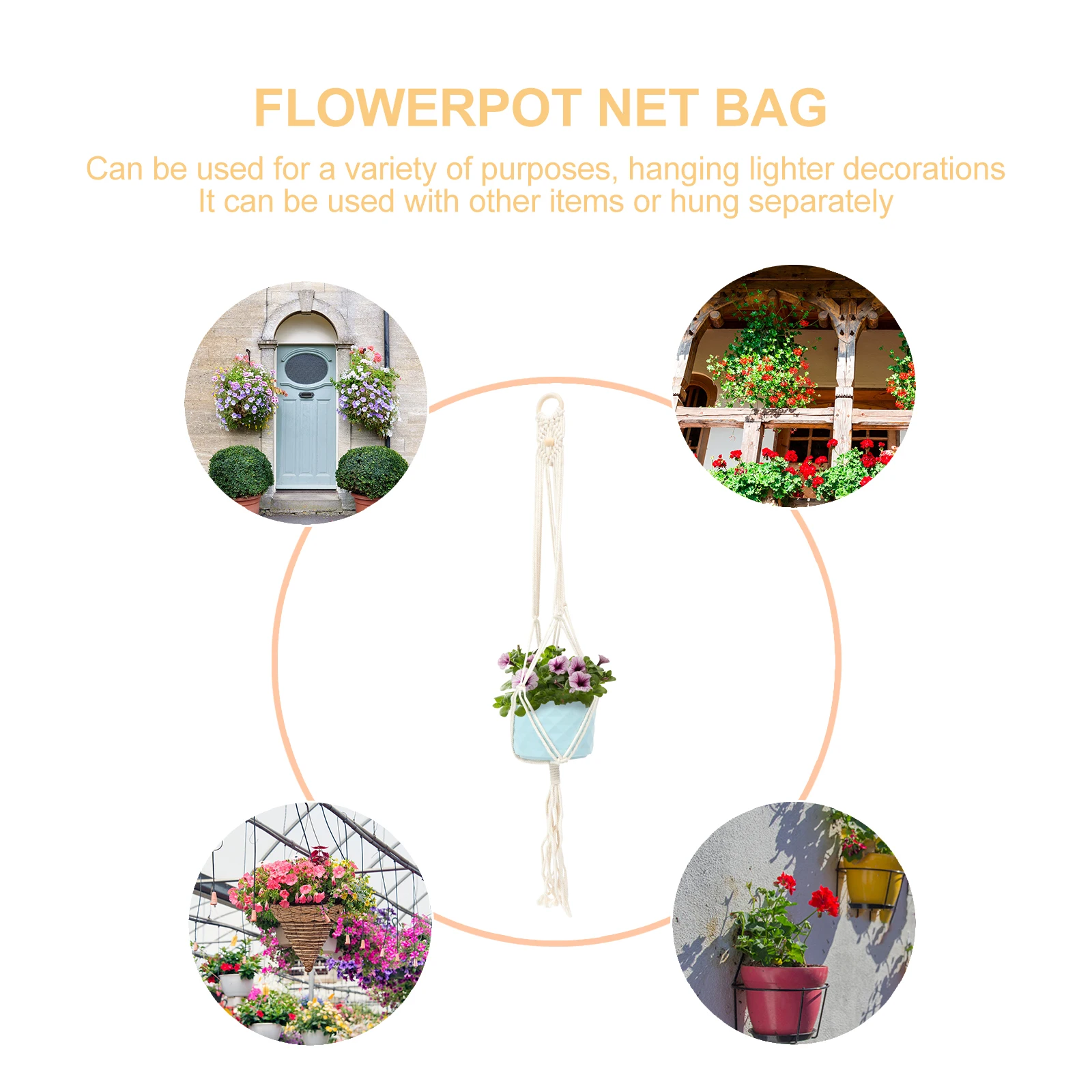 

Macrame Ukulele Handwoven For Ukulele White Cotton Linen Wall Hanging Flower Pot Holder Woven Guitar Hanger Wall Plant